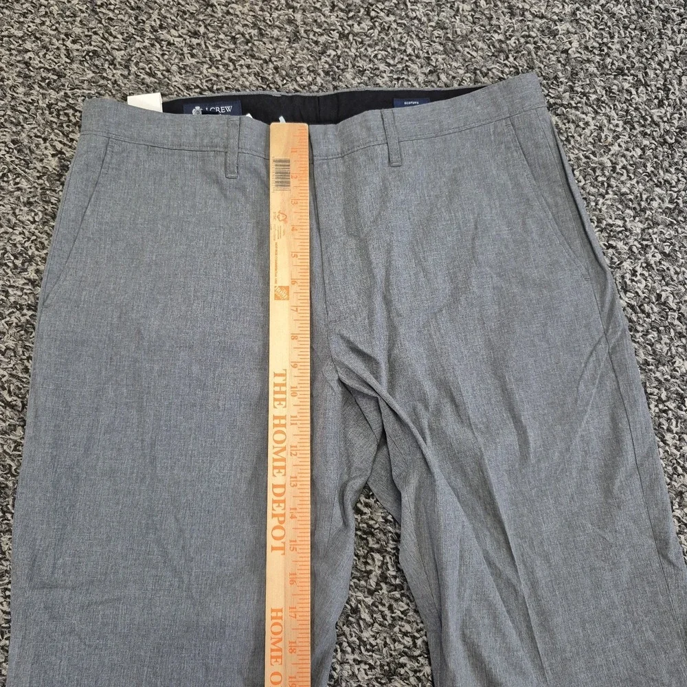 J. Crew Bedford Pants Mens 34x30 Gray Slim Fit Chino Khaki New Cotton